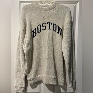Cozy cute Boston printed sweatshirt